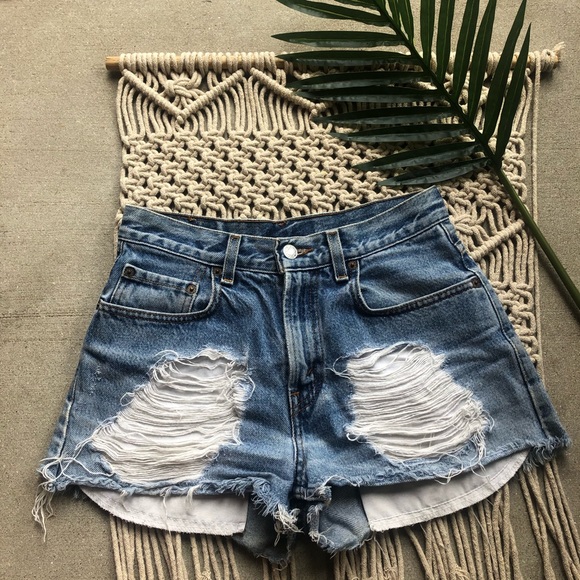 Furst Of A Kind Vintage Levi Distressed Shorts - Picture 2 of 14